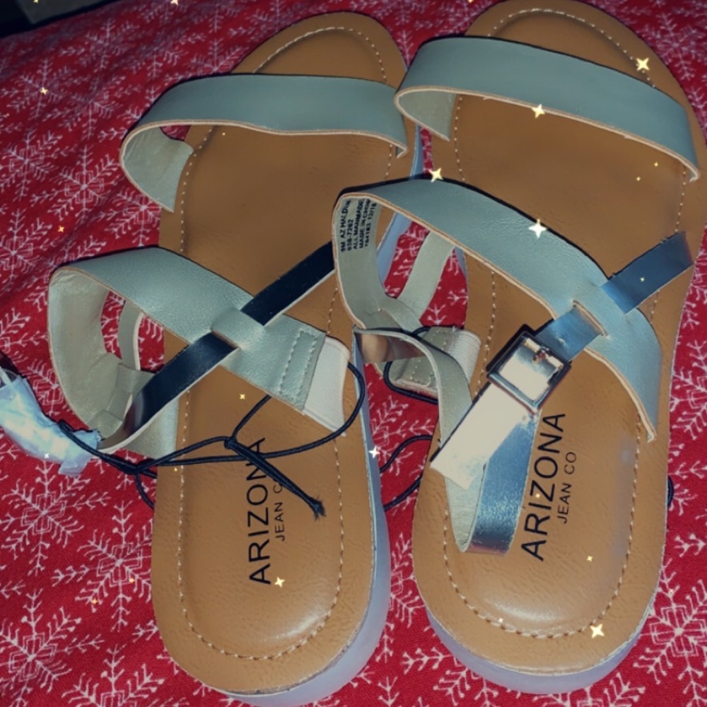 Sandal gold & brown